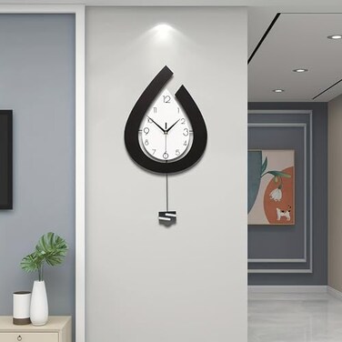 JTWALCLOCK Large Wall Clock for Living Room Decor Big Pendulum Modern Wall Clock Silent Non Ticking Battery Operated 28.7 Inch Wall Clock for Kitchen Bedroom Bathroom Office Indoor Home Decorative