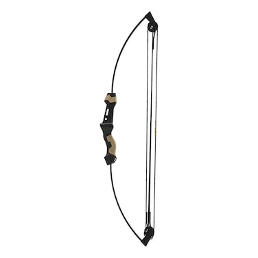 Barnett Centershot Compound Bow, Youth Bow Ages 5-8, 17lbs, with 2 Fiberglass Arrows, Hip Quiver, Mossy Oak Bottomland