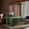Nestl Cal King Size Sheets Set - 4 Piece California King Sheets, Deep Pocket, Hotel Luxury, Extra Soft, Breathable and Cooling, Olive Green Cal King Bed Sheets
