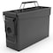PATRON 30 Cal Ammo Can Metal 9mm Ammo Box storage crate case For Shotgun bullet Rifle Nerf Ammunition Waterproof case-gard organizer(Black) Christmas Gifts for Men,Gift boxes for Dad Husband Father