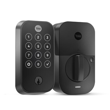 Yale Security Lock 2 Touch, Black Biometric Fingerprint Door Lock with Keypad, Unlock with Your Code or Your Fingerprint (No Wi-Fi), YRD420-F-BLE-BSP