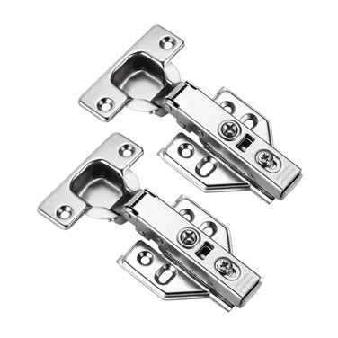 Luokim 20pcs 110 Degree Frameless Cabinet Door Concealed Hinges,Full Overlay,35mm Cup Door Hinge Nickel Plated