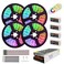 DC12V RGBW SMD5050 Led Strip Lights RGB+White LED Tape 60leds/m + Mi-Light Controllers + 20A Power Supply for Home Decoration (RGBW IP65, 5mx4 Rolls Strips Kit, with 10x Fixed Buckles)