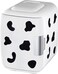 Cooluli Skincare Mini Fridge for Bedroom - Car, Office Desk &amp; Dorm Room - Portable 4L/6 Can Electric Plug In Cooler &amp; Warmer for Food, Drinks, Beauty &amp; Makeup, 12v AC/DC &amp; Exclusive USB, Cow Print