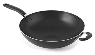 T-fal Specialty Nonstick Woks &amp; Stir-Fry Pan 14 Inch Oven Safe 350F Cookware, Pots and Pans, Dishwasher Safe Black