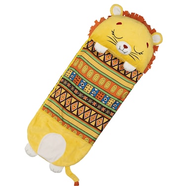 Happy Nappers Pillow &amp; Sleepy Sack- Comfy, Cozy, Compact, Super Soft, Warm, All Season, Sleeping Bag with Pillow- Lion (Large)