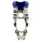3M DBI-SALA ExoFit X100 Comfort Vest Safety Harness Fall Protection, OSHA, ANSI, General Purpose, 1 D-Ring Connection, Quick Connect Leg and Chest Buckles, Zinc Plated Steel, 1401022, Large