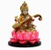 eSplanade Saraswati on Lotus   Saraswati Goddess Murti Idol Statue Sculpture Figurine - Resin - Multi - 10.5" Inches