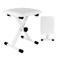 TENTOTEN Piano Bench Piano Stool, Keyboard Bench Easy to Assemble, Comfortable Piano Seat Adjustable Piano Bench Portable Keyboard Stool, White
