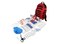 LINE2design Complete Molle Bag Kit - Emergency Survival First Aid Kit - Advanced Safety Rescue Compatible Outdoor Gear Kits - Ems Bags Medical Supplies - Red