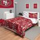 FOCO San Francisco 49ers NFL Team Color Bed In a Bag Comforter Bedding 5 Piece Full Set