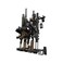 Hold Up Displays Gun Rack Wall Mount, Vertical Gun Rack, Rifle Rack, Holds 6 Shotguns, Rifles, &amp; More, Heavy Duty Steel Indoor Gun Rack, Home Gun Storage Solutions - Made in The USA