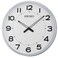 Seiko 20 Inch Ultra-Modern Silver-Tone Framed Wall Clock