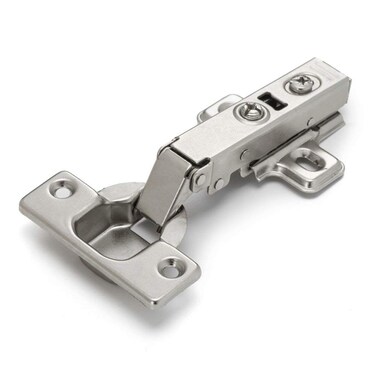 Luokim 40PCS 110 Degree Soft Close European Full Overlay Concealed Hinge Two Hole Mounting Plate Fit for Frameless Cabinet