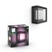 Philips Hue Econic Square Outdoor Smart Wall Light, Black - White and Color Ambiance LED Color-Changing Light - 1 Pack - Requires Hue Bridge - Control with Hue App and Voice - Weatherproof