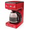 Nostalgia Retro 12-Cup Programmable Coffee Maker With LED Display, Automatic Shut-Off &amp; Keep Warm, Pause-And-Serve Function, Red