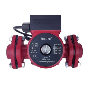 SHYLIYU 115V 3-Speed Home Water Pressure Booster Pumps 29.5ft Booster Pump 1" Flange Hot Water Recirculating Pump 168W Circulation Pump 14.5GPM Cast Iron Circulator Pump for Home Shower Solar System