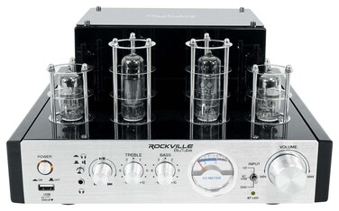 Rockville BluTube 70W Tube Amplifier Home Theater Stereo Receiver with Bluetooth, USB - Perfect for Audiophile Music, Home Theater &amp; Gaming