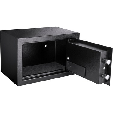 Barska Digital Keypad Home &amp; Office Steel Security Safe Lock Box with Deadbolts - 0.36 Cu Ft Compact
