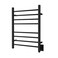 HEATGENE Towel Warmer, Heated Towel Warmer Rack, Wall-Mounted Hardwired/Plug-in Electric Towel Warmers for Bathroom, Hot Towel Rails - Matte Black
