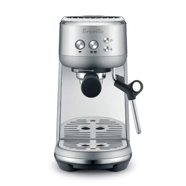 Breville the Bambino Espresso Machine with Auto Milk Frother, Espresso Maker with Seconds Heat Up, Cappuccino &amp; Latte Machine for Home, BES450BSS, Brushed Stainless Steel