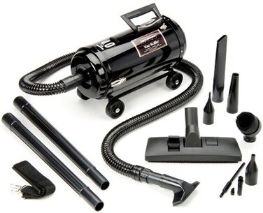 MetroVac Vac N Blo VNB-94BD - 4.0 Peak HP Car Vacuum &amp; Blower, All-Steel Construction, Versatile Automotive Detailing Tool with Attachments, MagicAir Inflator Included