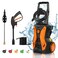 Fazil Electric Pressure Washer 4000 PSI 2.8 GPM Pressure Washer Power Washer, High Pressure Cleaner Machine with 20 FT Hose, 5 Nozzles and Foam Cannon for Cleaning Homes, Cars, Patios