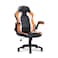 MoNiBloom Computer Gaming Chairs Racing Style PU Leather Gamer Chair with Flip-up Arms and Adjustable Seat Height for Kids Teens Adults, Orange