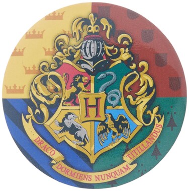Harry Potter - Hogwarts Crest Button Pin Novelty Accessory