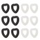 AB Max Glasses Ear Grips - Hollow Heart Shape Eyeglasses Rings Silicone Holder Anti-Slip Hooks Safety Eyewear Retainer for Sunglasses Myopia or Presbyopia Glasses 6 Pairs