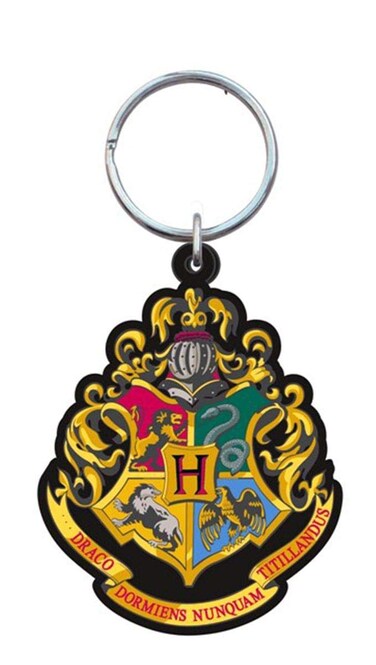 Harry Potter - Hogwarts School Crest - Rubber Keychain