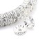 Allb 100Pcs Rondelle Spacer Beads 8mm Silver Plated Czech Crystal Rhinestone for Jewelry Making Loose Beads for Bracelets