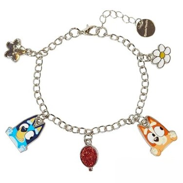LUV HER Bluey 7" Bracelet with Metal Charms - Bluey &amp; Bingo - Ages 3+