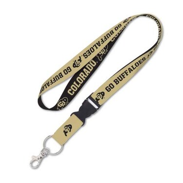 WinCraft Colorado Buffaloes Lanyard with Detachable Buckle, 1" - Go Buffaloes