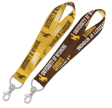 WinCraft NCAA University of Wyoming Cowboys Key Strap with 6 Inch Loop and Swivel Lobster Clasp