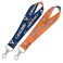 NCAA University Virginia Cavaliers 1" Inch Lanyard Key Strap, Metal Ring