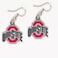 Wincraft NCAA Ohio State University Earrings Jewelry Card
