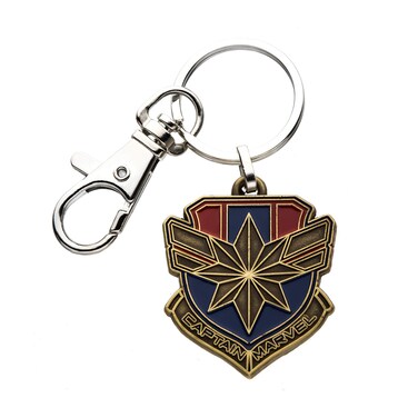 Marvel Captain Marvel Metal Logo Keychain