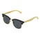 Dockers Men's Tatum Sunglasses Club, Black and Bamboo, 52mm