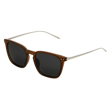 Dockers Men's Gideon Sunglasses Square, Brown, 50mm