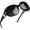 Joopin Big Sunglasses for Women Trendy Rectangle Black Shades Ladies Large Sun Glasses Polarized UV Protection Rhinestone Shady Rays Sunnies