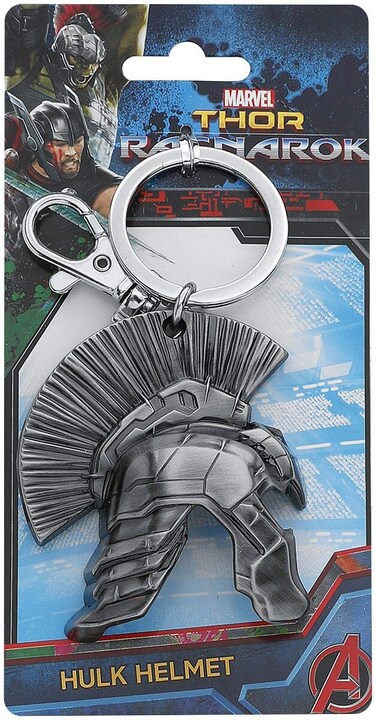 Marvel Thor Ragnarok Hulk Helmet Pewter Key Ring Novelty Keyring Multicolor, 3