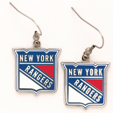 Wincraft NHL New York Rangers Earrings Jewelry Card