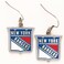 Wincraft NHL New York Rangers Earrings Jewelry Card
