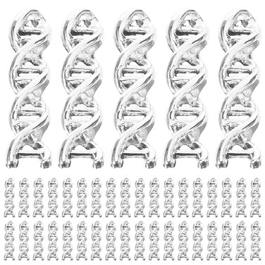 PRETYZOOM Charm Bracelets 50pcs Doctor Charms Pendant Hospital Theme DNA Double Helix Metal Charms Collection Antique Loose Beads For DIY Jewelry Keychain Bag Making Supplie Charmed