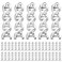 PRETYZOOM Charm Bracelets 50pcs Doctor Charms Pendant Hospital Theme DNA Double Helix Metal Charms Collection Antique Loose Beads For DIY Jewelry Keychain Bag Making Supplie Charmed