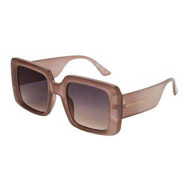 French Connection Women's Nicola Sunglasses Square, Taupe, 54mm