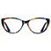 ANDWOOD Blue Light Blocking Glasses Women Bluelight Blocker Computer Cateye Clear Cat Eye Eyeglasses Frame Pattern