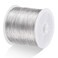 MIKIMIQI 328Ft Jewelry Wire Craft Wire 26 Gauge Tarnish Resistant Jewelry Beading Wire Copper Beading Wire for Jewelry Making Supplies and Crafting, 0.4mm X 100m (Silver Color)