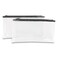 Universal Zippered Wallets/Cases, Leatherette Pu, 11 X 6, Clear/Black, 2/Pack
